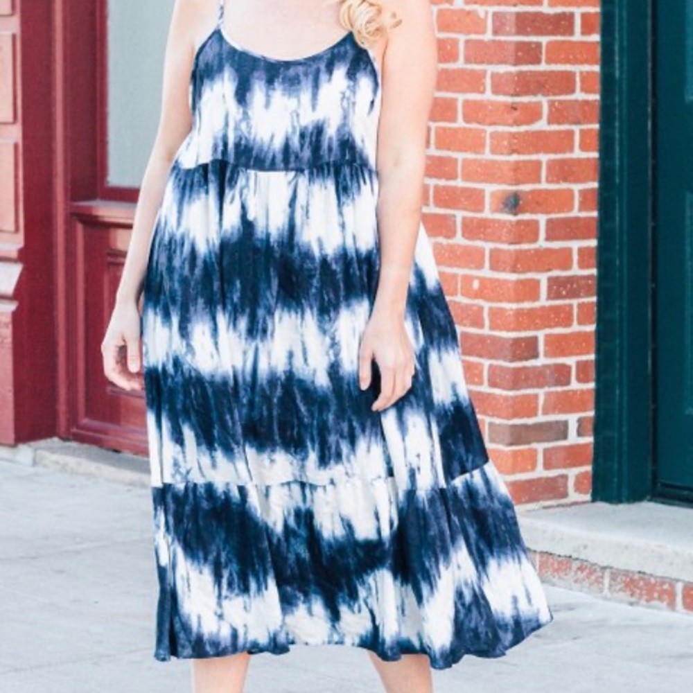 Chris and Carol tie dye dress